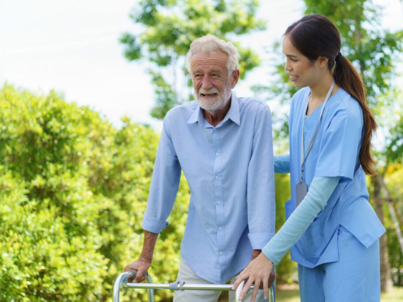 senior home caregiver in orange county